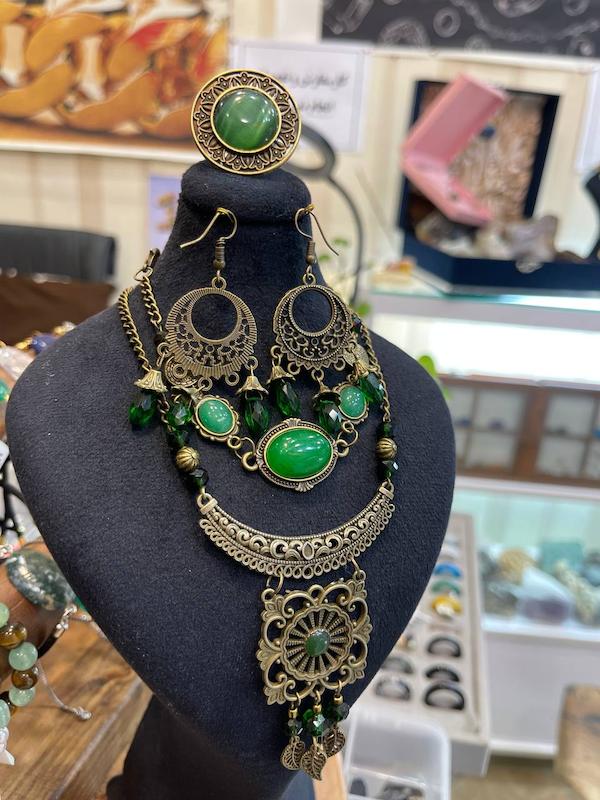 ست عقیق سبز