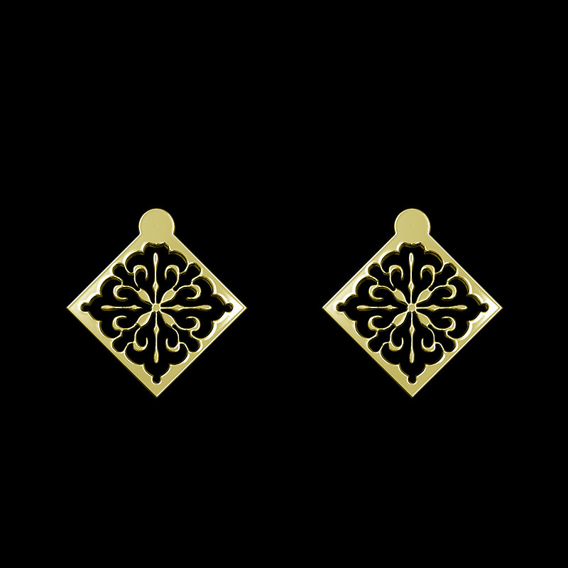 گوشواره طلا مدل اسلیمی کد GA10385
