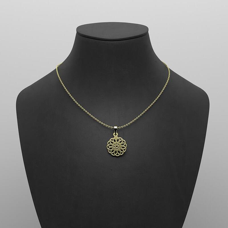 گردنبند طلا اسلیمی 18 عیار  کد QQ1086
