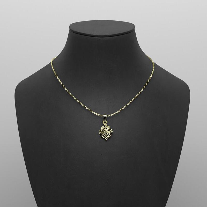 گردنبند طلا سنتی 18 عیار  کد NN1088