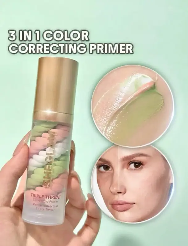 پرایمر صورت شیگلم اصلاح کننده رنگ پوست مدل Triple Threat Correcting Primer حجم 30 میلی لیتر