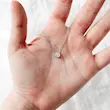 گردنبند نقره زنانه مدل تک نگین