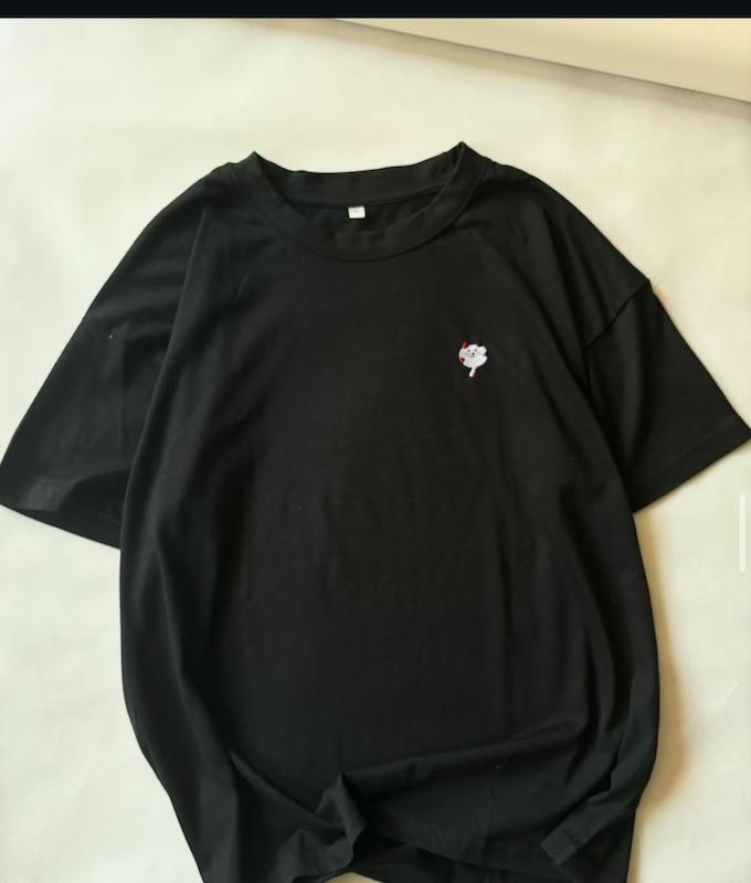 تیشرت گلدوزی گربه ایراددار