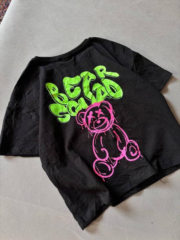 کراپ تیشرت دخترانه نخی