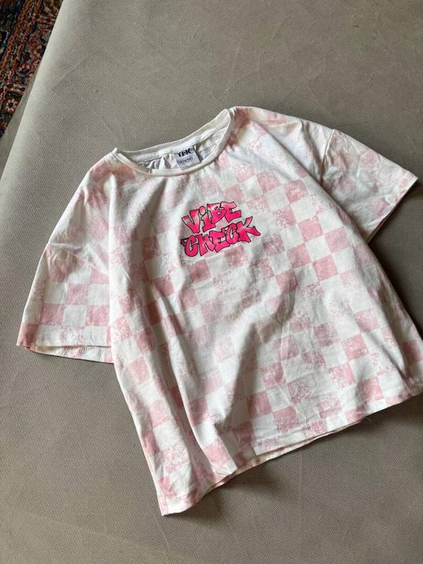 کراپ تیشرت دخترانه نخی