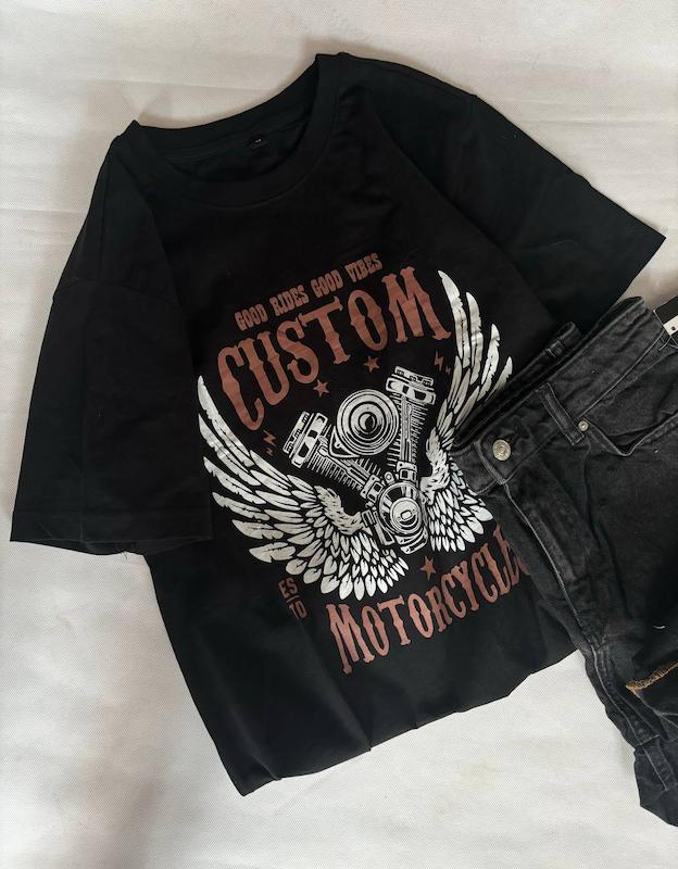 تیشرت custom/یونیسکس ایراد دار