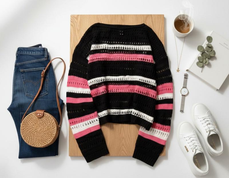 کراپ بافت سبک h&m