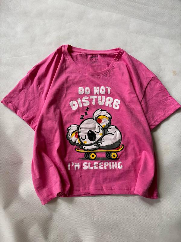 کراپ تیشرت دخترانه نخی