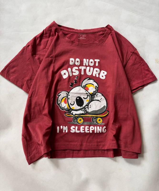 کراپ تیشرت دخترانه نخی