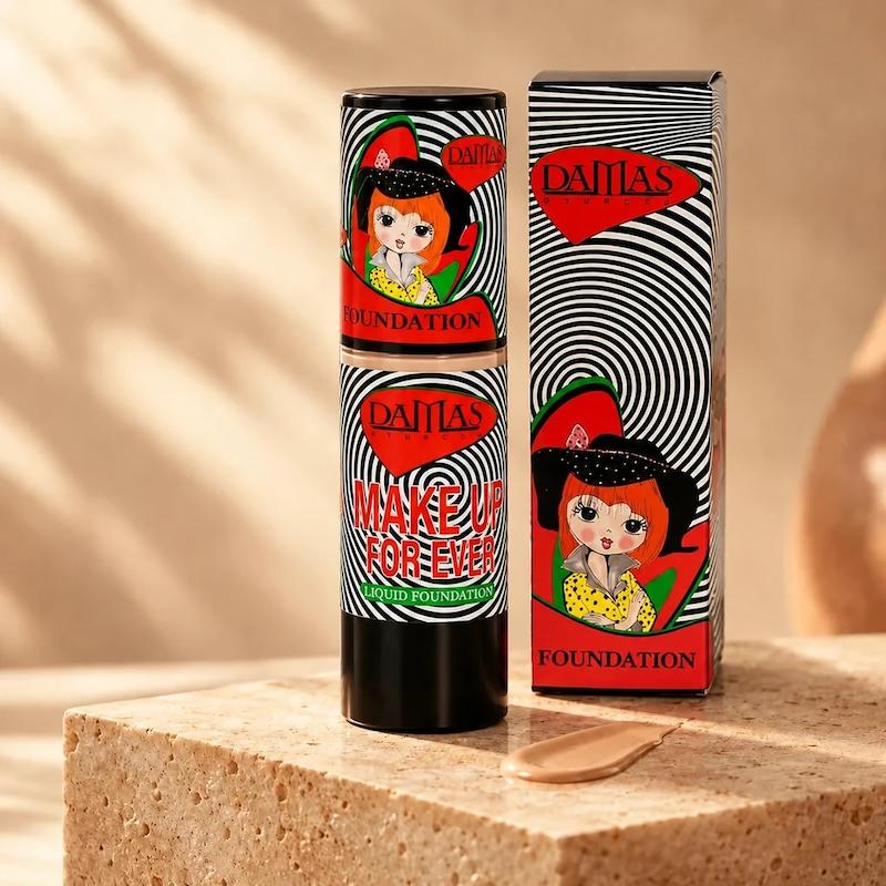 کرم پودر مایع داماس مدل فول کاور حجم ۳۵ میل | DAMAS Liquid Foundation