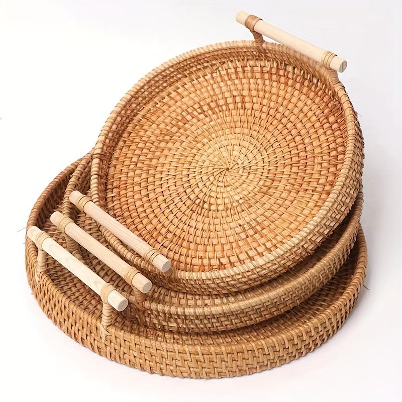 سینی حصیری راتان  (3 سایز).