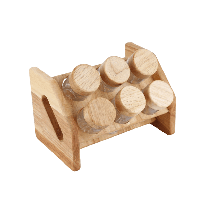 ادویه نمک پاشی  ۶ عددی کج چوب رابر