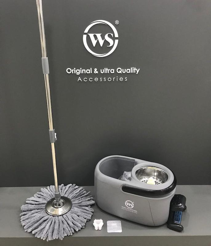 تی زمین شوی چرخشی پدال دار ws400 وارداتی( 3عدد پد)