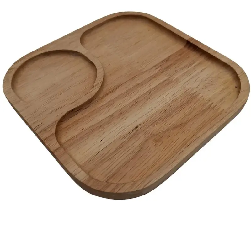 اردو خوری مربع با جا لیوانی 2 خانه 