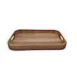 سینی پذیرایی چوب رابر الرم تیره(کوچک و بزرگ)