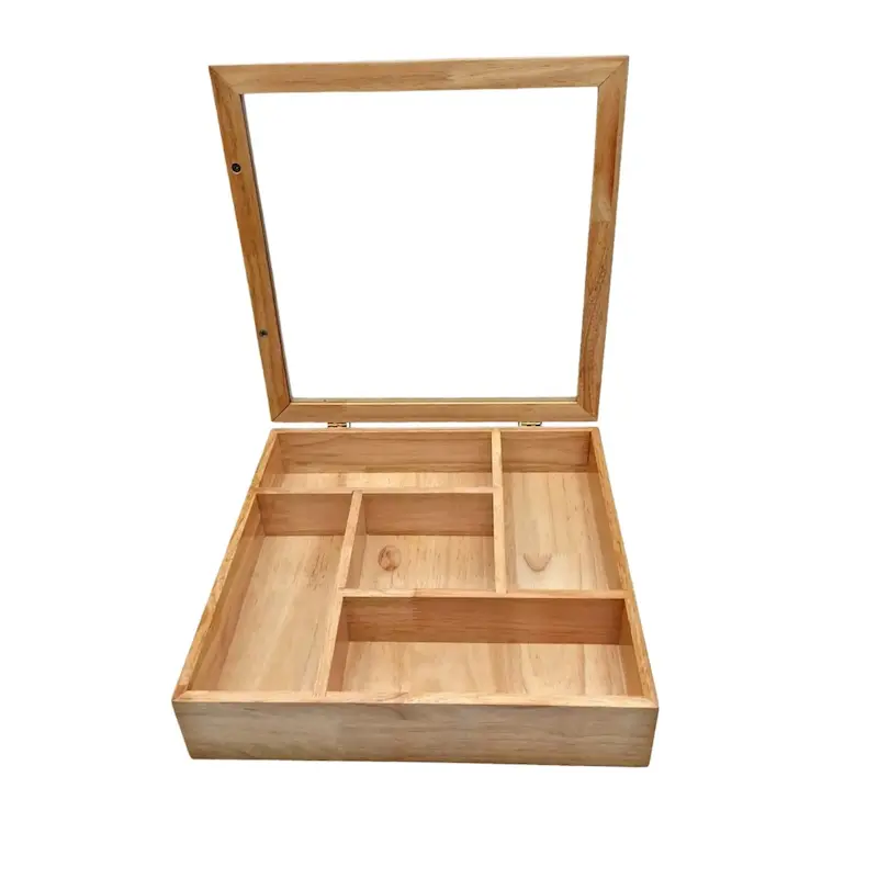 باکس چوبی چایی چوب رابر