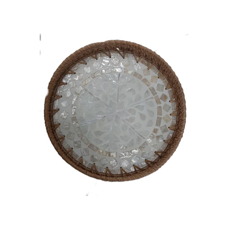 سینی کف صدفی سایز بزرگ گرد