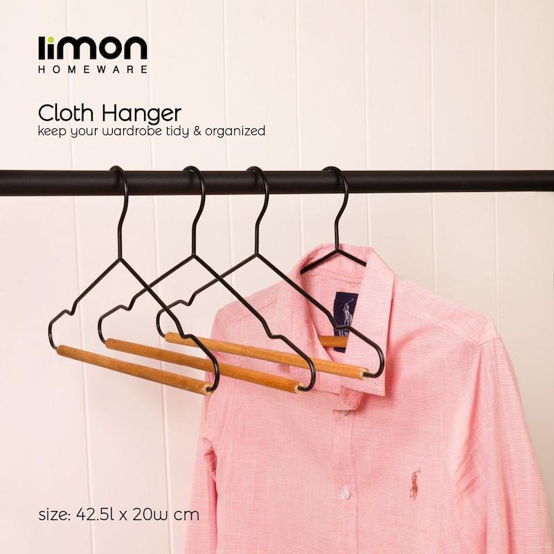 چوب لباسی چوبی فلزی لیمون مدل 2414