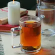 لیوان بلند دسته دار دلی گلس