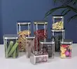 بانکه ادویه پیرکس مربع درب استیل
