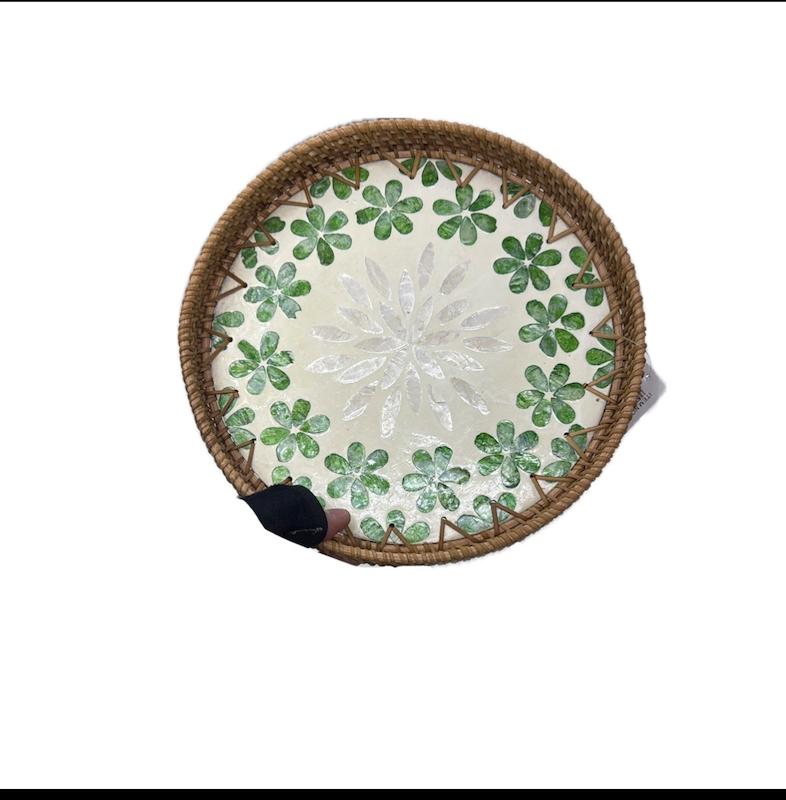 سینی(سبد) کف‌ صدفی گرد ( یک سایز)