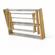 بند رخت آکاردونی رابروود ( چوب استیل)