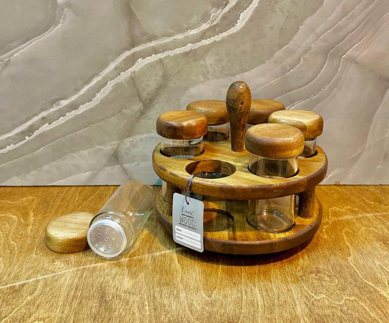 استند ادویه چرخان مدل نمک پاشی (۶عددی )
