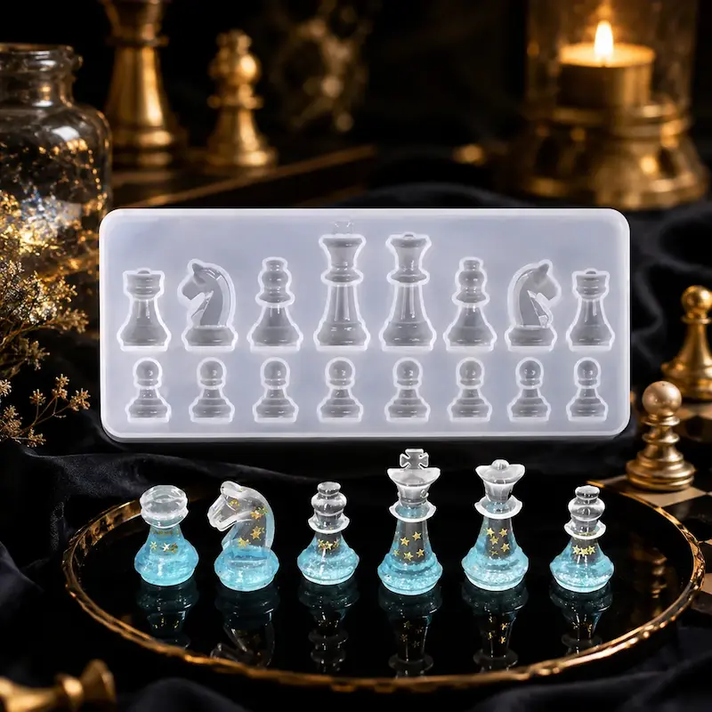 قالب سیلیکونی مهره شطرنج 
