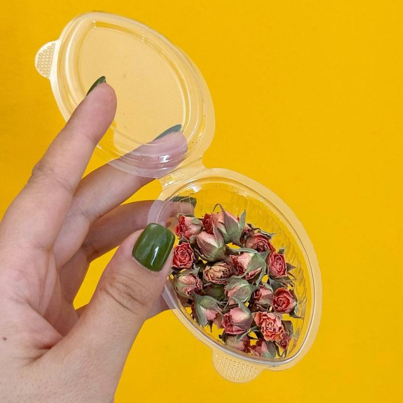 گل خشک رز نارنجی ریز