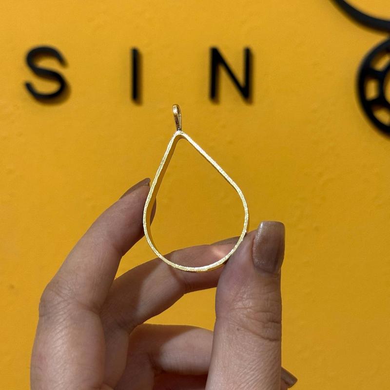 گردنی اشک بی کفه طلایی رنگ ثابت (اقتصادی)