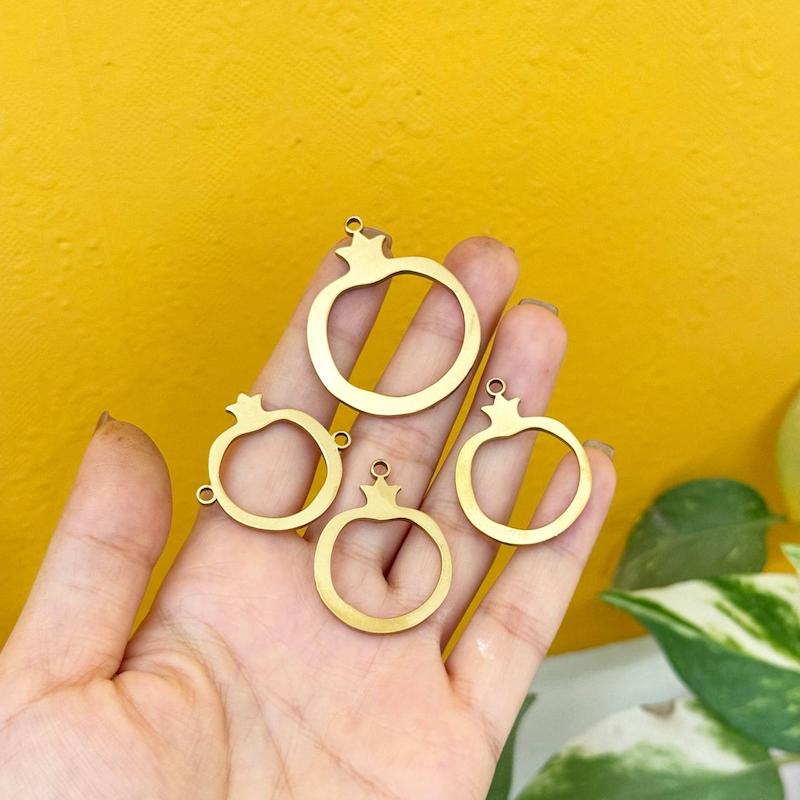  فریم انار تو خالی استیل طلایی عمق 2 میل