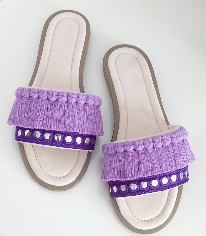 صندل مکرومه زنانه