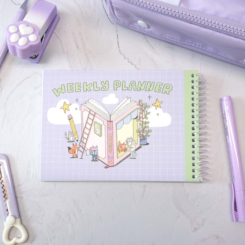 پلنر یکساله‌ی Weekly طرح کتابچه‌ی تلاش