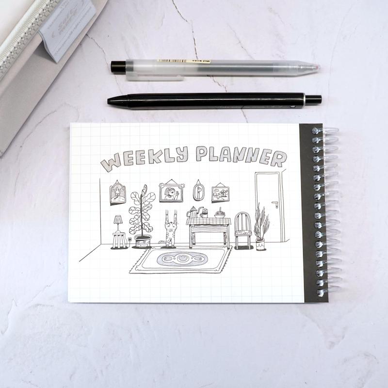 پلنر یکساله‌ی Weekly طرح کنج دنج