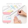 خط‌کش شفاف ۱۵ سانتی KOKUYO مدل Pastel Planet در رنگ‌های پاستلی