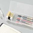 جامدادی شفاف برند MUJI | جامدادی مینیمال و جمع‌وجور