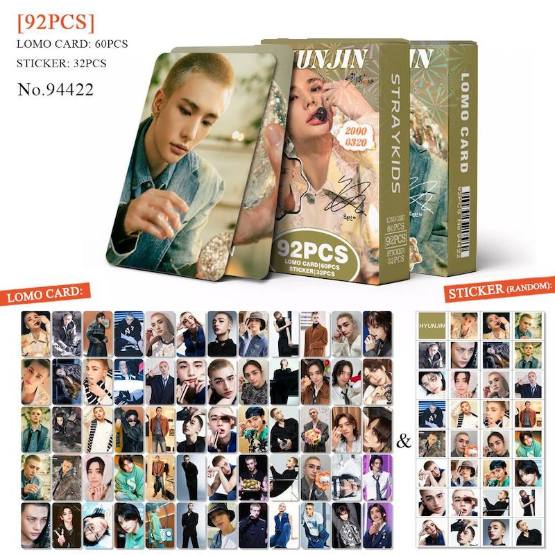 پک فوتوکارت و استیکر سولو hyunjin