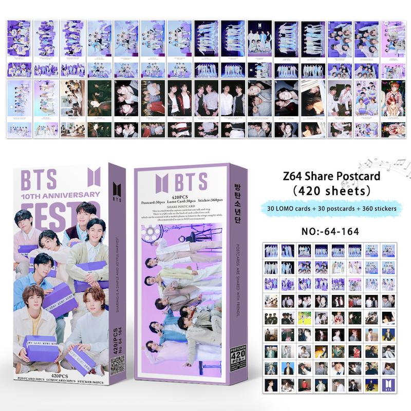 پک پست کارت وارداتی bts