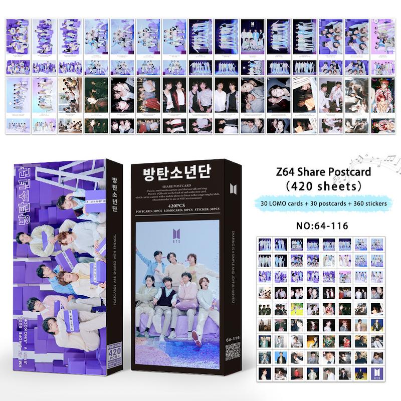 پک پست کارت وارداتی bts