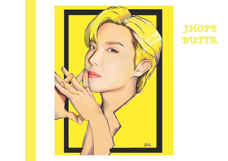 مینی پوستر فن ارت JHOPE BUTTER