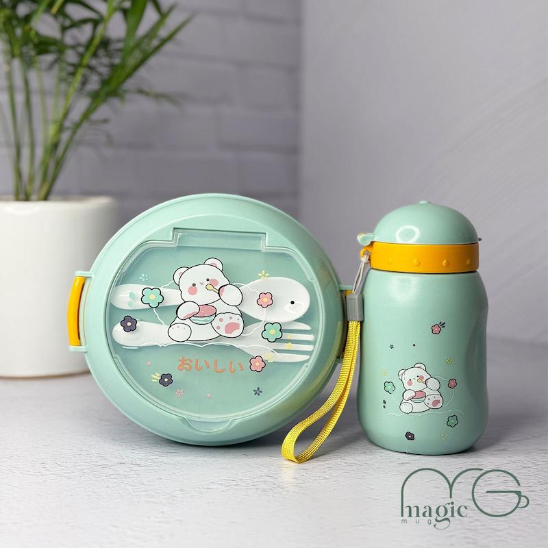 ست ظرف غذا و قمقمه کودک کد ۰۰۰۱۷