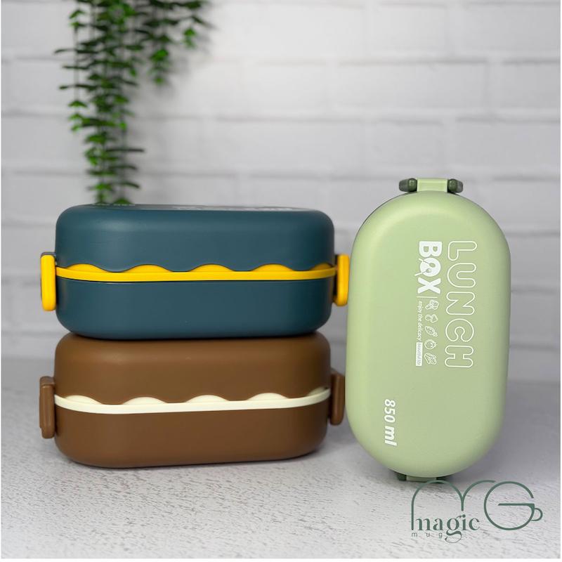 ظرف غذا دو طبقه ساندویچی کد ۰۰۰۱۹