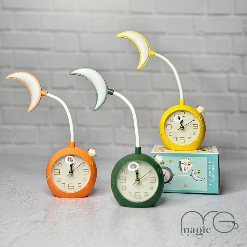 ساعت زنگ دار و چراغ مطالعه شارژی کد ۰۰۰۵۴