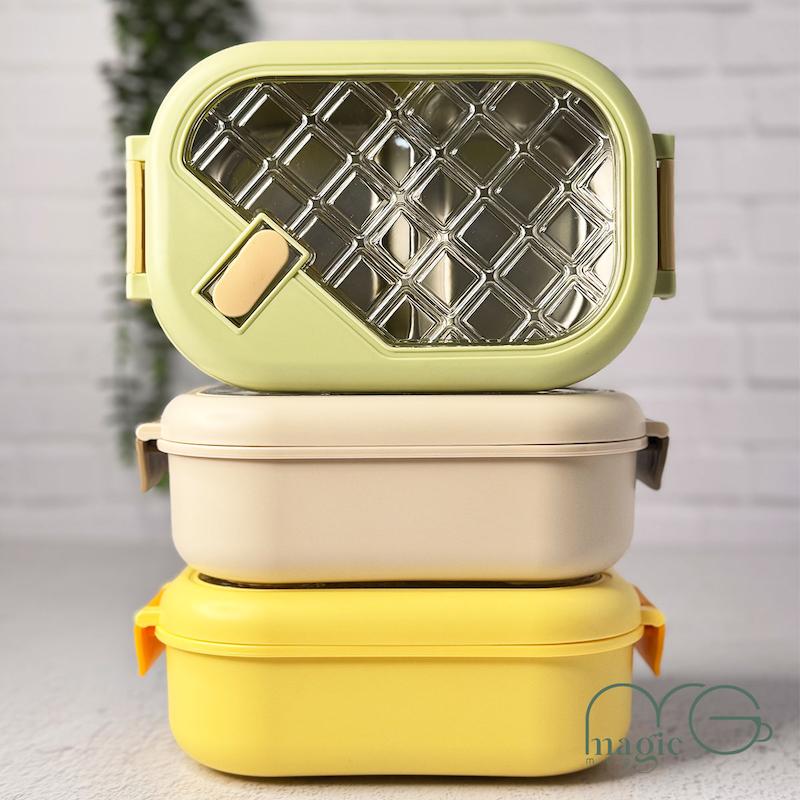 ظرف غذا استیل دو بخشی کد ۰۰۰۸۵