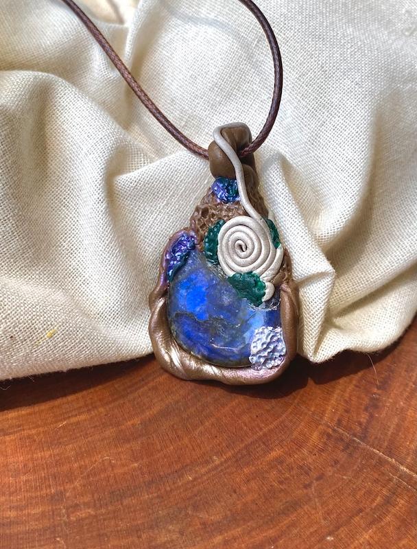 گردنبند سنگ لابرادوریت