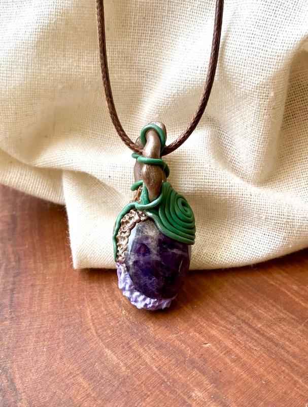 گردنبند سنگ آمیتیست