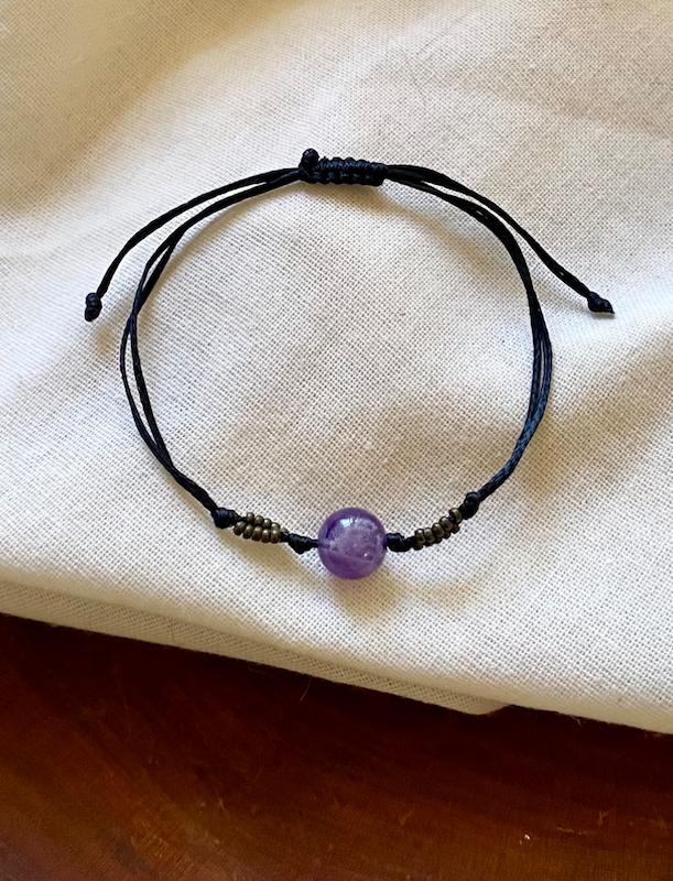 دستبند سنگ آمیتیست