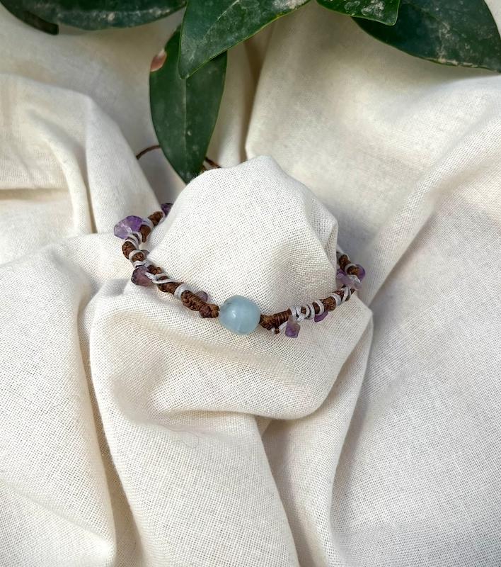 دستبند ترکیبی سنگ