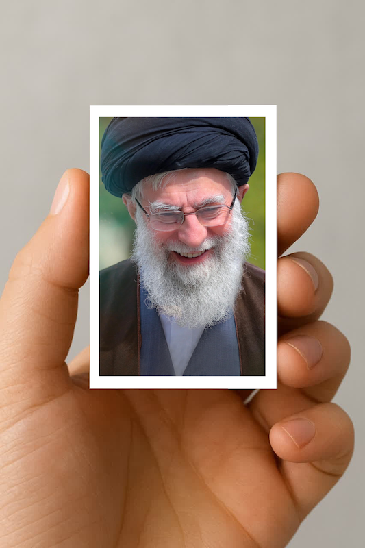 مگنت لبخندرهبر شهید ( بدون متن)