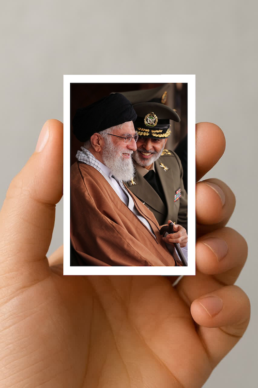 مگنت رهبر شهید با سردار موسوی 2